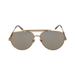 Bottega Veneta // Unisex Aviator Sunglasses // Bronze