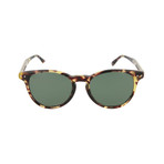 Men's Square Sunglasses // Havana + Green