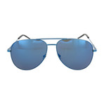 Saint Laurent // Unisex Aviator Sunglasses // Blue