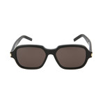 Saint Laurent // Unisex Square Sunglasses // Black + Brown