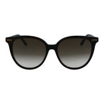 Bottega Veneta // Women's Round Sunglasses // Dark Havana