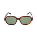 Saint Laurent // Unisex Square Sunglasses V1 // Havana + Green