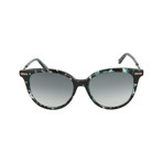 Bottega Veneta // Women's Round Sunglasses // Havana + Black