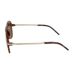 Saint Laurent // Men's Aviator Sunglasses // Havana + Brown