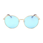 Men's SPL637C Sunglasses // Shiny Gold + Blue