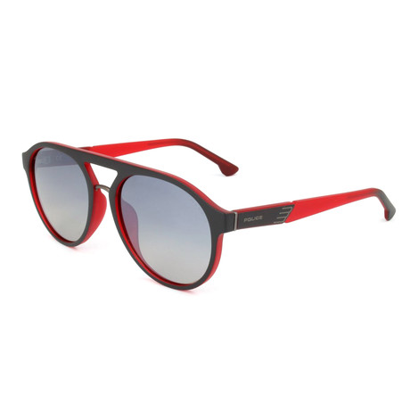 Men's SPL869 Sunglasses // Matte Red + Gray