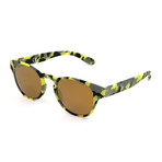 Unisex S1945 Sunglasses // Yellow Gray Camouflage + Brown