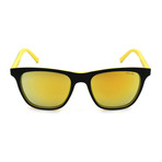 Men's S1936M Sunglasses // Semi Matte Black + Yellow