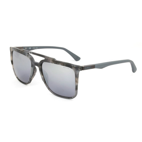 Police // Men's SPL363 Sunglasses // Streaked Gray Havana