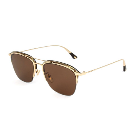 Men's SPL783 Sunglasses // Shiny Gold + Brown