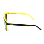 Men's S1936M Sunglasses // Semi Matte Black + Yellow