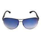 Men's SPL534G Sunglasses // Black + Blue Gradient