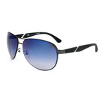 Men's SPL534G Sunglasses // Black + Blue Gradient