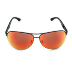 Police // Men's SPL534G Sunglasses // Black + Red Mirror