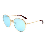 Men's SPL637C Sunglasses // Shiny Gold + Blue