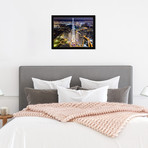 Bright City Skyline by Curro Cardenal (26.0"H x 18.0"W x 0.5"D)