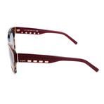 Women's TO0224 56B Sunglasses // Havana + Bordeaux