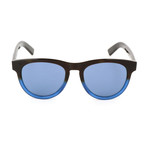 Men's TO0244 55V Sunglasses // Black + Blue