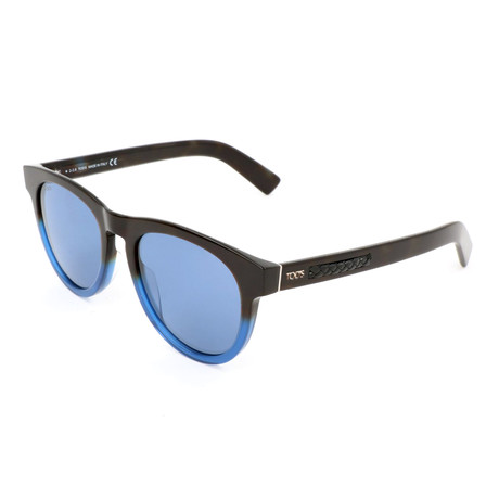 Men's TO0244 55V Sunglasses // Black + Blue