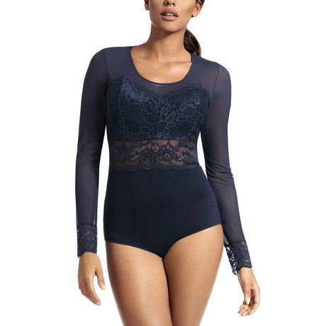 Dantelle Bodysuit // Navy (S)