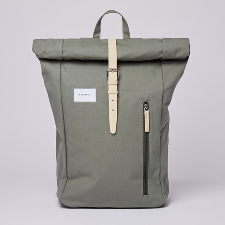 Dante Backpack // Dusty Green + Natural