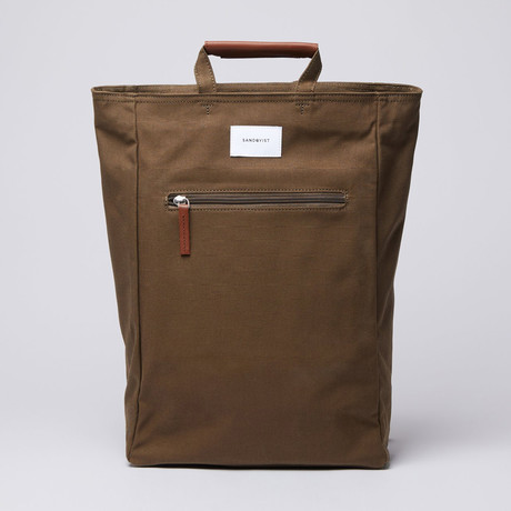 Tony Backpack // Olive + Cognac Brown