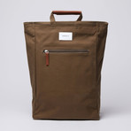 Tony Backpack // Olive + Cognac Brown