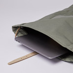 Dante Backpack // Dusty Green + Natural