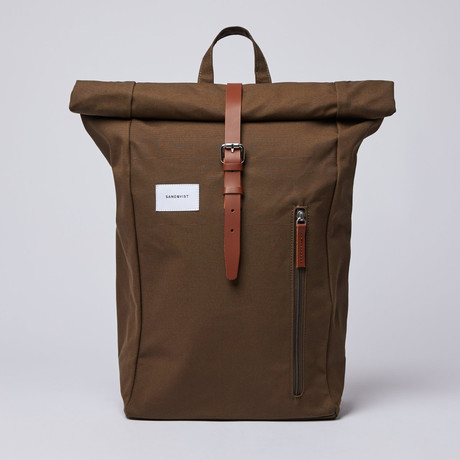 Dante Backpack // Olive + Cognac Brown