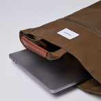 Tony Backpack // Olive + Cognac Brown