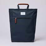 Tony Backpack // Navy + Cognac Brown