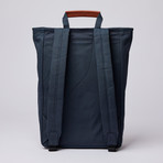 Tony Backpack // Navy + Cognac Brown