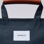 Tony Backpack // Navy + Cognac Brown