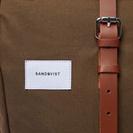 Dante Backpack // Olive + Cognac Brown