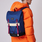 Johannes Backpack // Evening Blue + Natrual