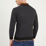 Hubert Full Zip Sweatshirt // Dotted Anthracite (Small)