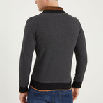 Hubert Full Zip Sweater // Anthracite (Small)