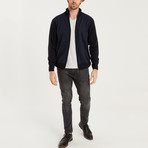 Ian Full Zip Sweater // Dark Blue (2X-Large)