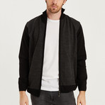 Ian Full Zip Sweater // Black (Medium)