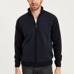 Ian Full Zip Sweater // Dark Blue (2X-Large)