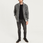 Abel Full Zip Sweater // Light Gray (Medium)