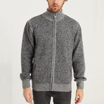 Abel Full Zip Sweater // Light Gray (Medium)