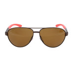 Men's Salute Polarized Sunglasses // Matte Brown