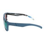 Unisex Lowdown Slim sunglasses // Blue