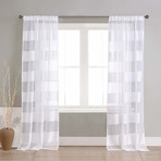 Capricia Cabana Striped Window Curtain Set // Set of 2