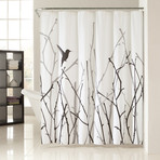 Vicki Polycotton Shower Curtain // Bird And Branches