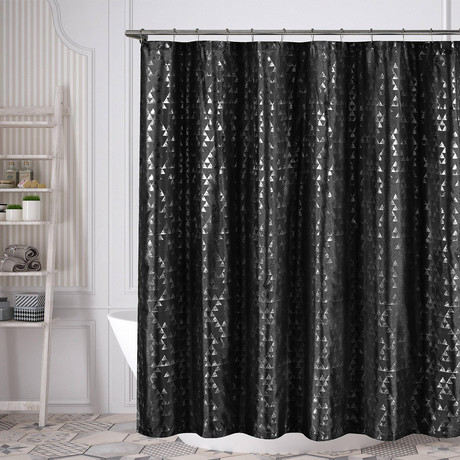 Juno Metallic Triangle Shower Curtain