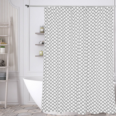 Medici Fishscale Cotton Shower Curtain (Gray)