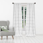 Sirena Metallic Stripe Window Curtain Set // Set of 2