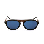 Men's ZC0027 Sunglasses // Matte Black + Brown + Blue